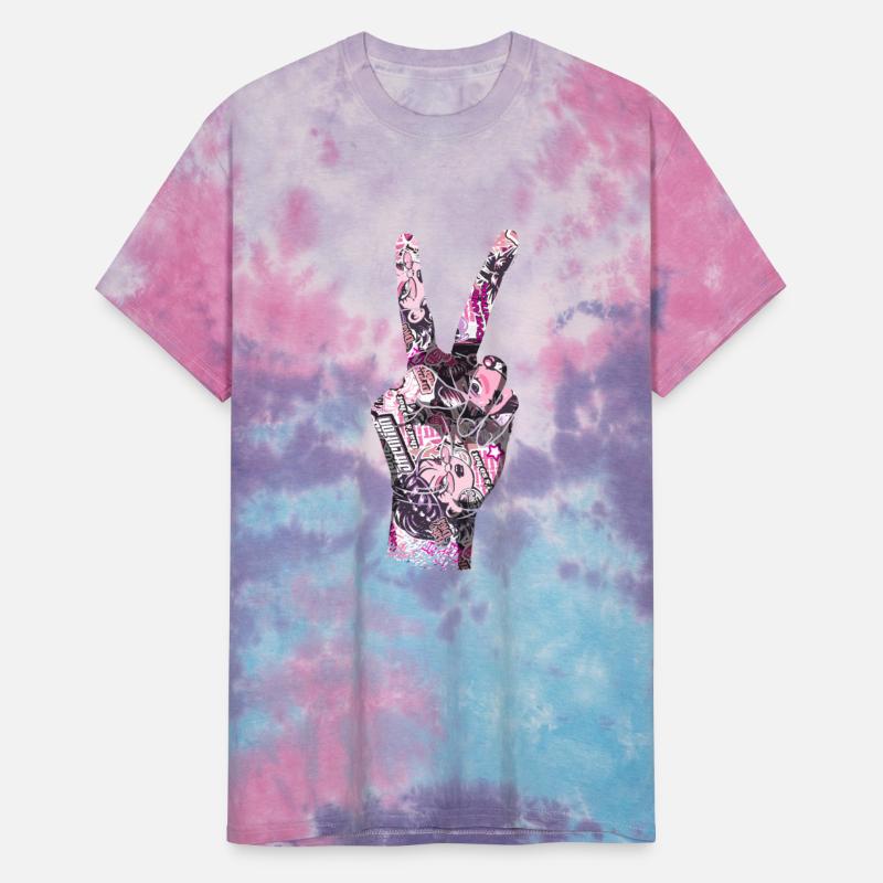 Peace sign manga comic style