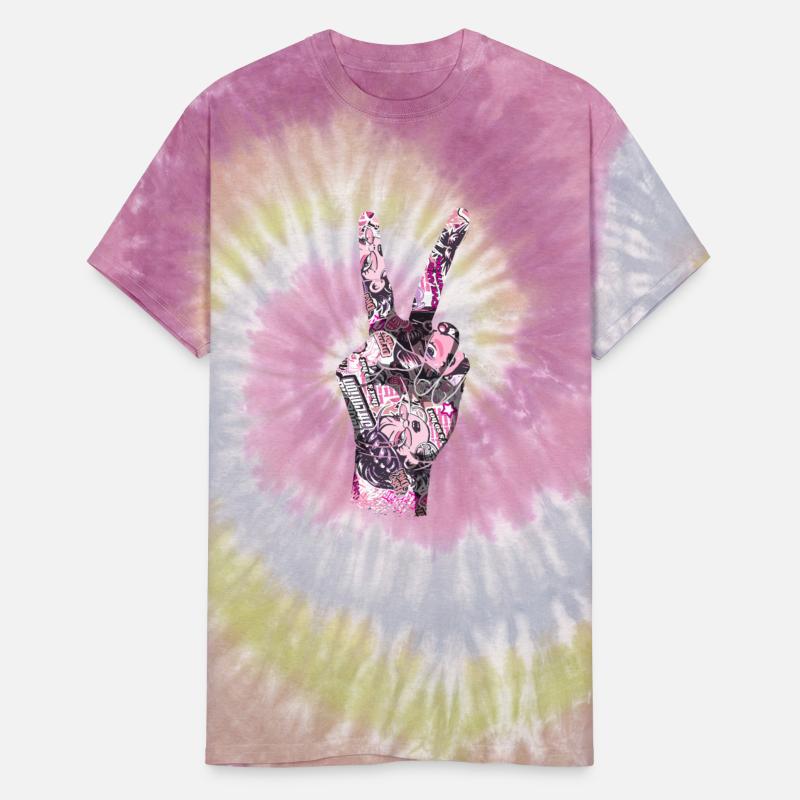 Peace sign manga comic style