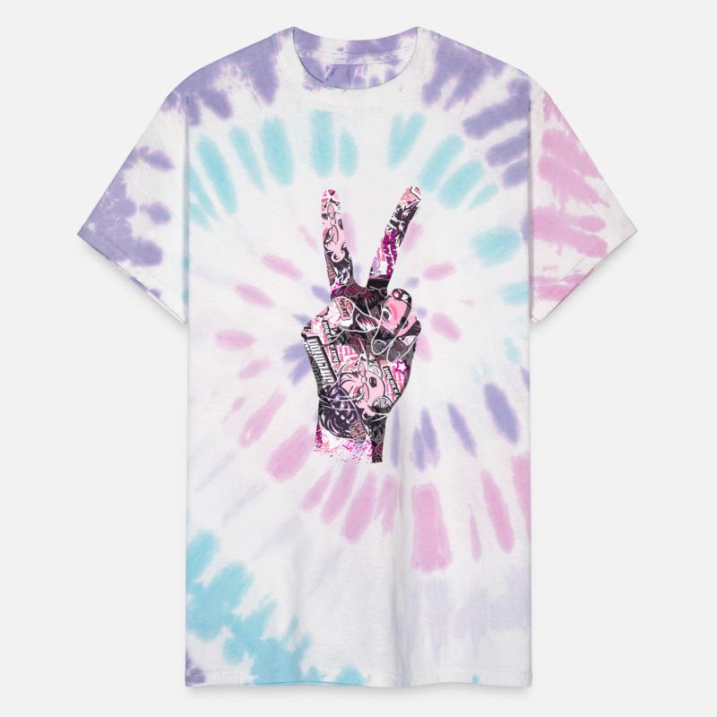 Peace sign manga comic style