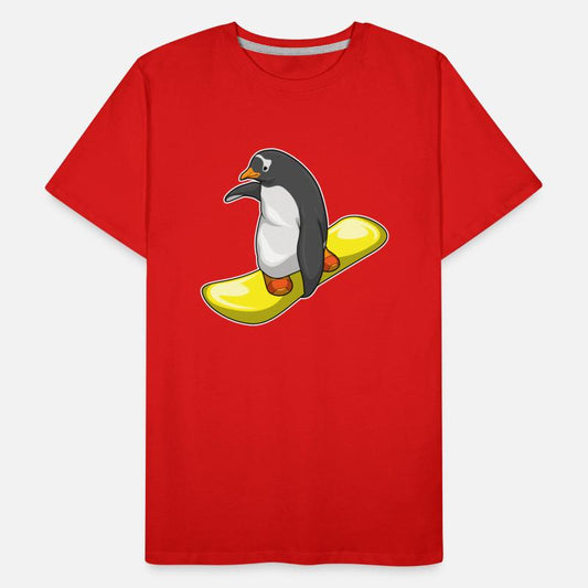 Penguin Snowboard Winter Sports