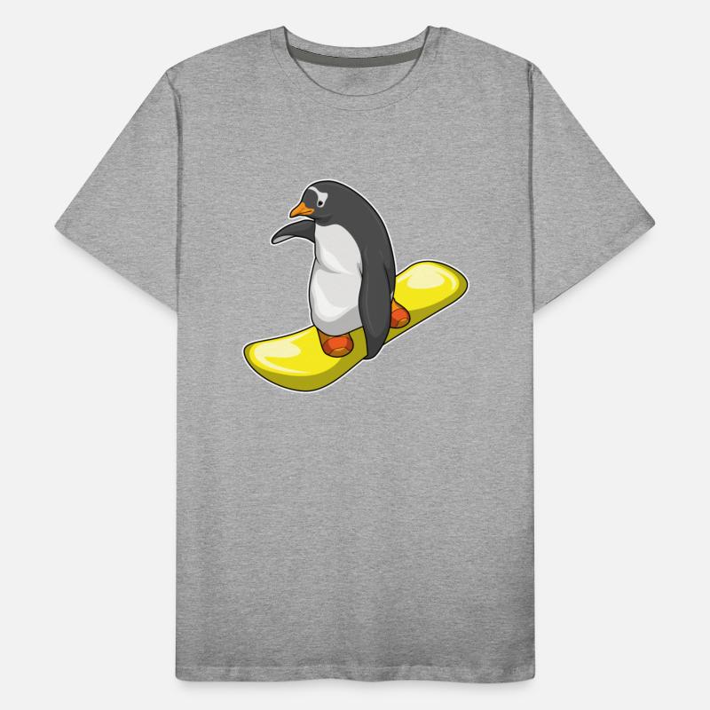 Penguin Snowboard Winter Sports