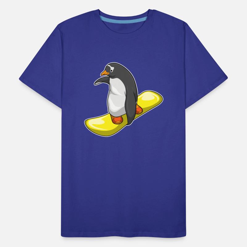 Penguin Snowboard Winter Sports