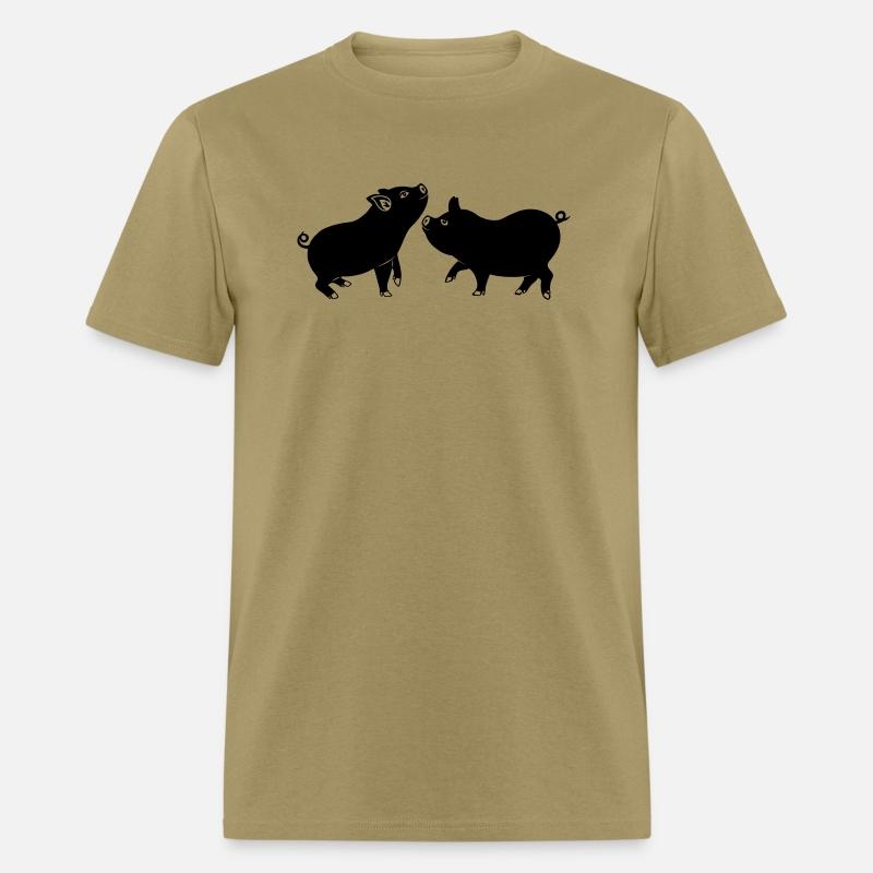 Pig emblem of two pigs