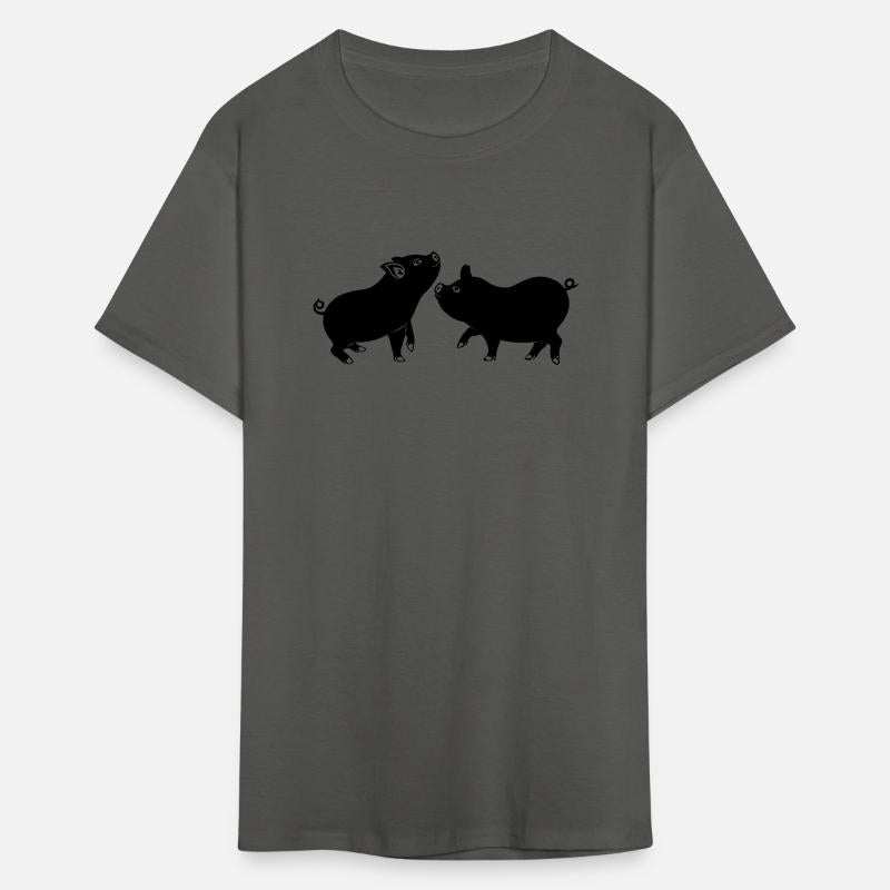 Pig emblem of two pigs