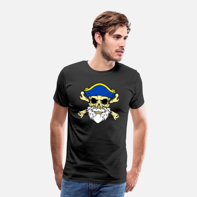 Pirate Captain Skull With Beard