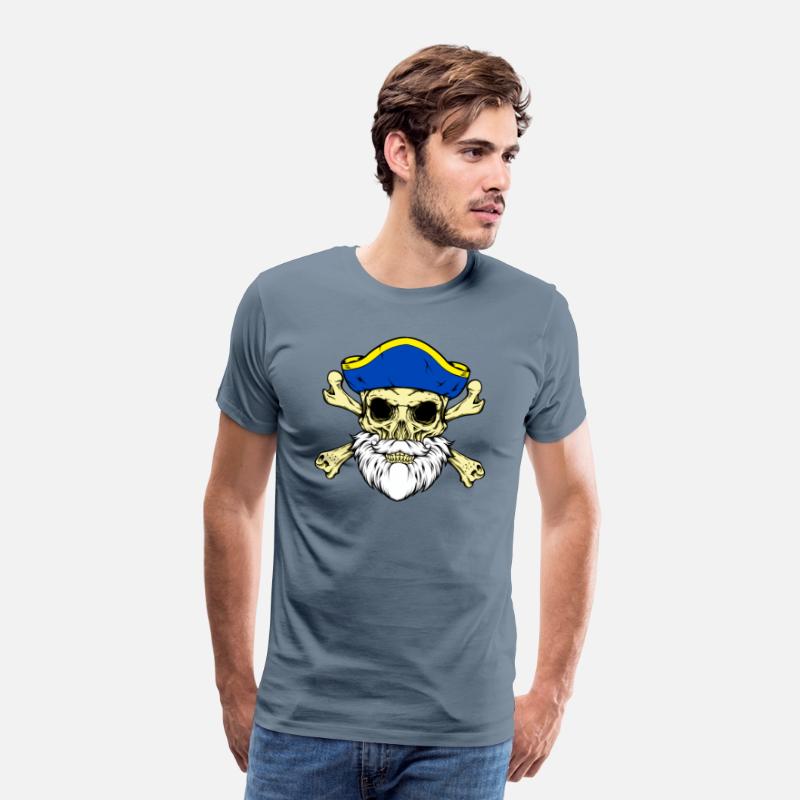 Pirate Captain Skull With Beard
