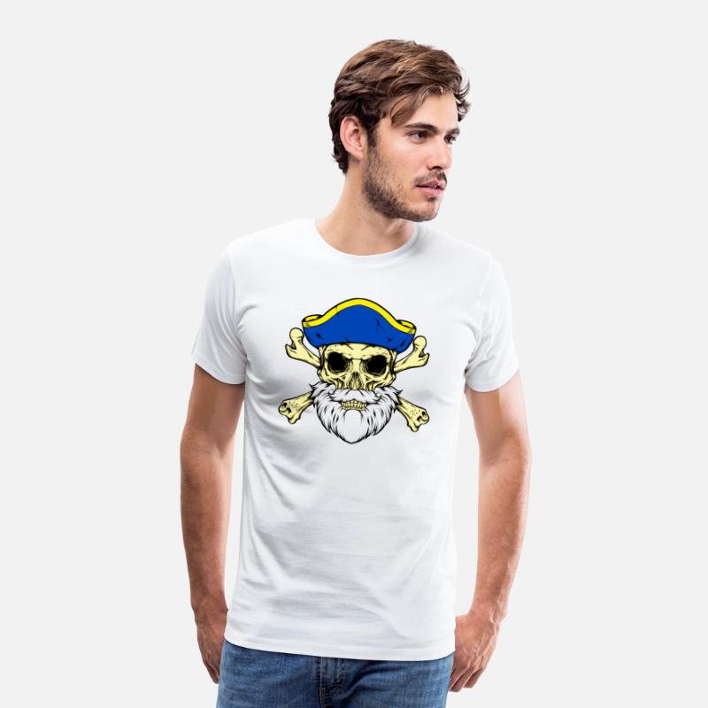 Pirate Captain Skull With Beard