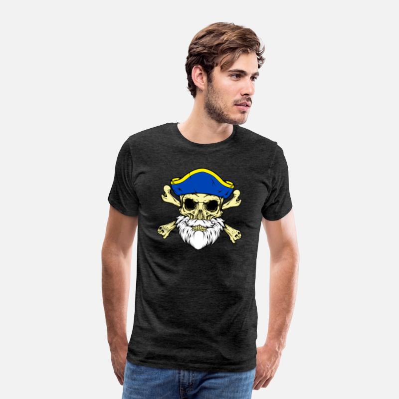 Pirate Captain Skull With Beard