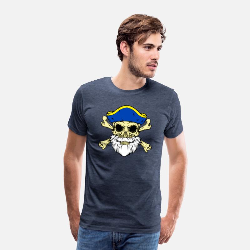 Pirate Captain Skull With Beard