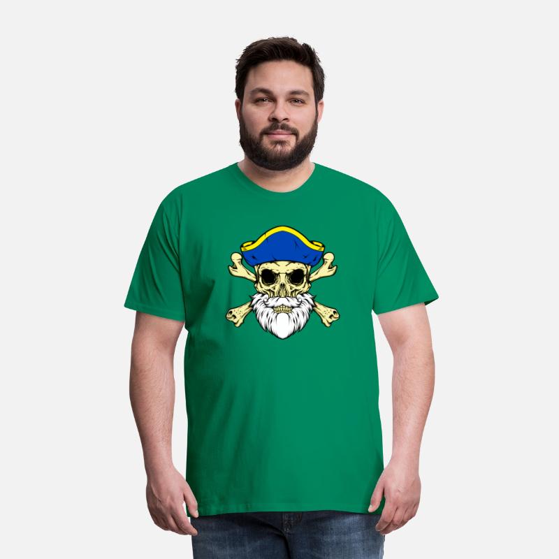 Pirate Captain Skull With Beard