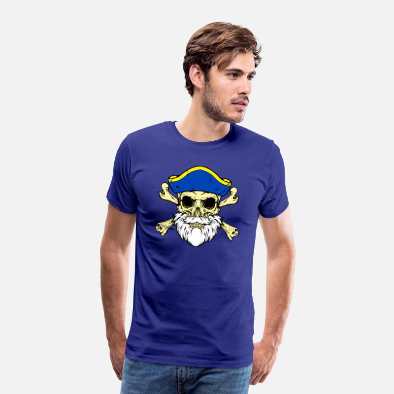 Pirate Captain Skull With Beard