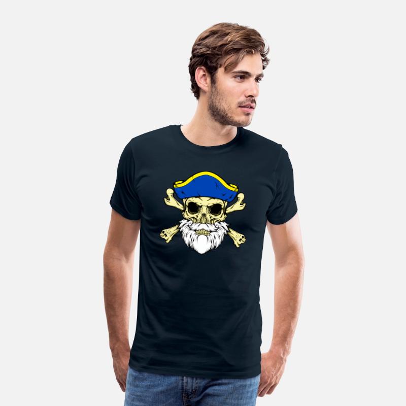Pirate Captain Skull With Beard