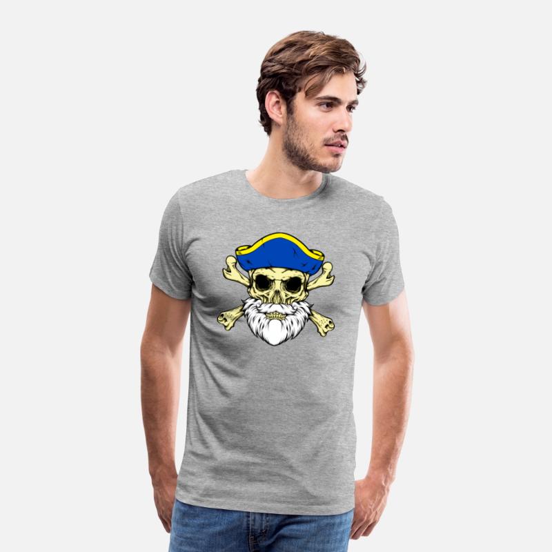 Pirate Captain Skull With Beard