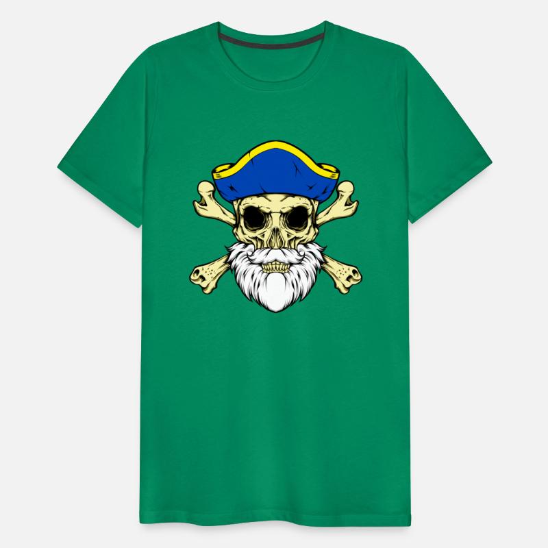Pirate Captain Skull With Beard