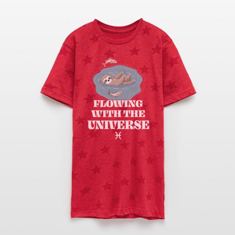 Pisces Zodiac Sloth Flowing With The Universe