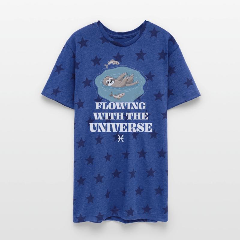 Pisces Zodiac Sloth Flowing With The Universe