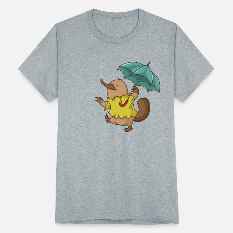 Platypus with Umbrella in the Rain Australia