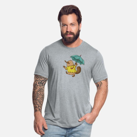 Platypus with Umbrella in the Rain Australia