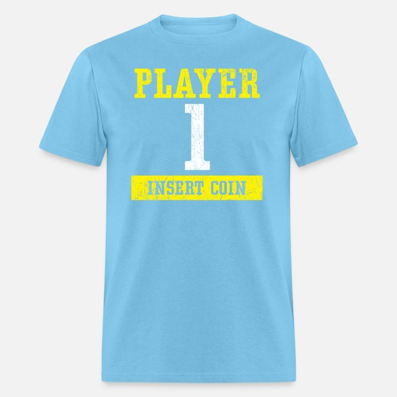 Player 1 Insert Coin Arcade Video Game Gamer