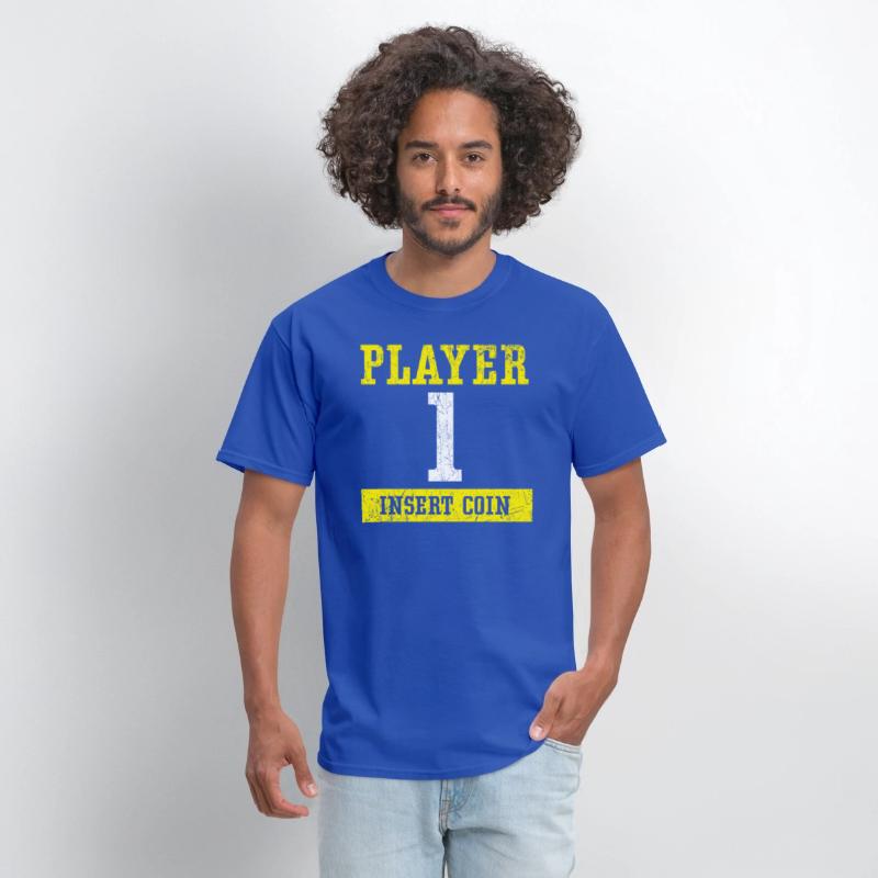 Player 1 Insert Coin Arcade Video Game Gamer