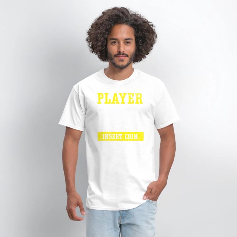 Player 1 Insert Coin Arcade Video Game Gamer