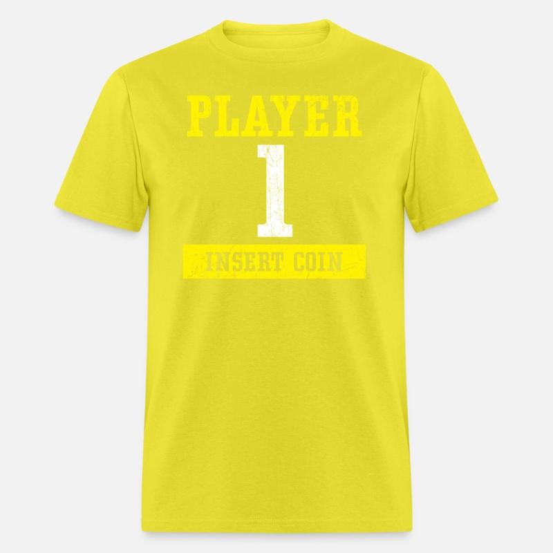 Player 1 Insert Coin Arcade Video Game Gamer