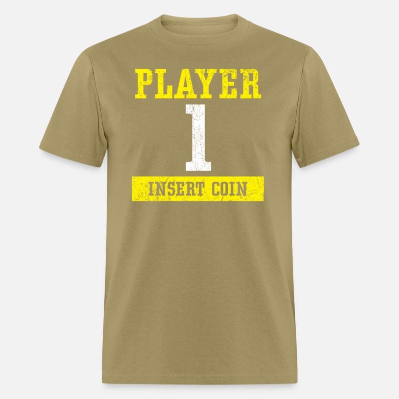 Player 1 Insert Coin Arcade Video Game Gamer