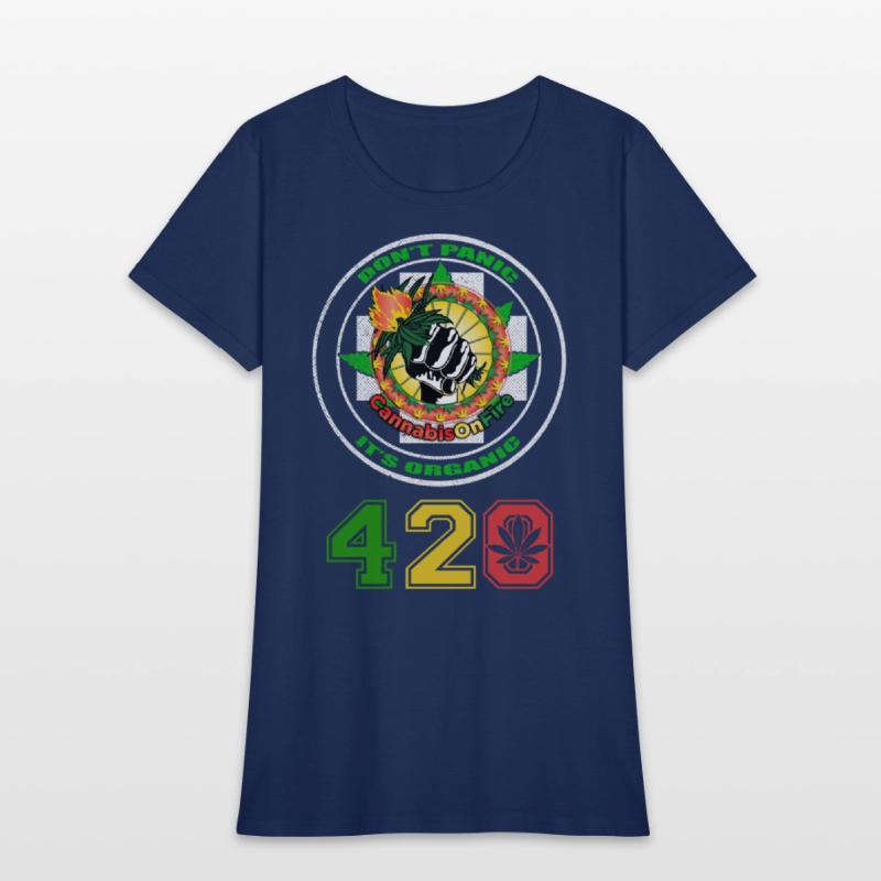 Playful 420 On Fire Organic Weed Marijuana Design