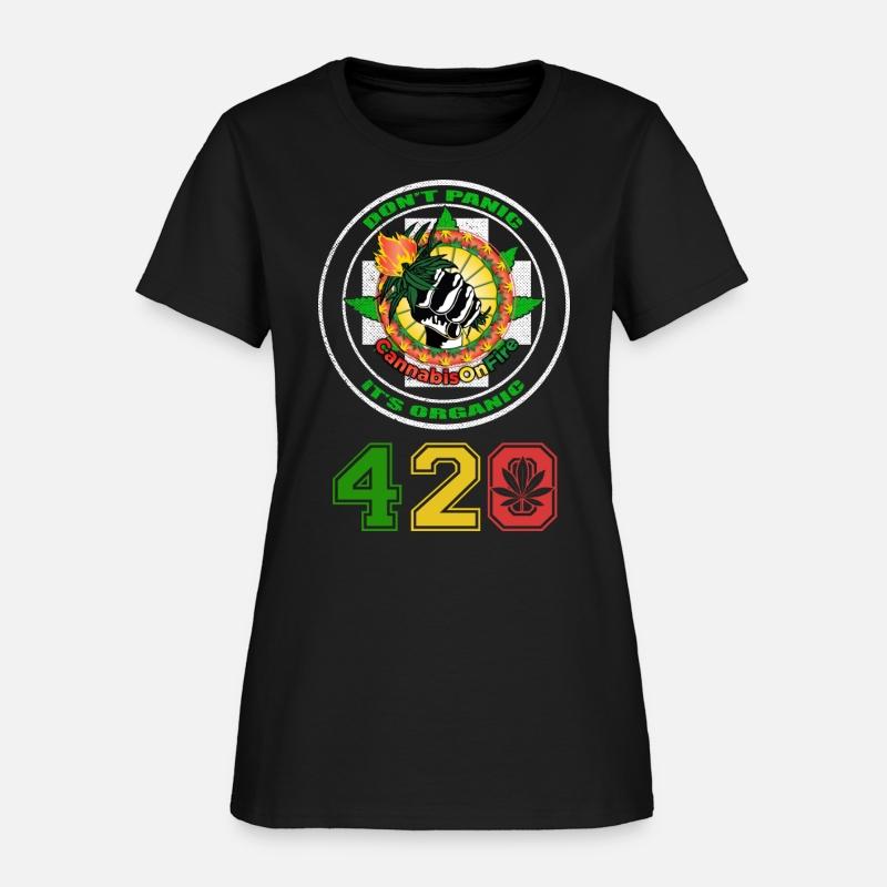 Playful 420 On Fire Organic Weed Marijuana Design