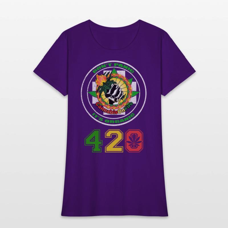 Playful 420 On Fire Organic Weed Marijuana Design