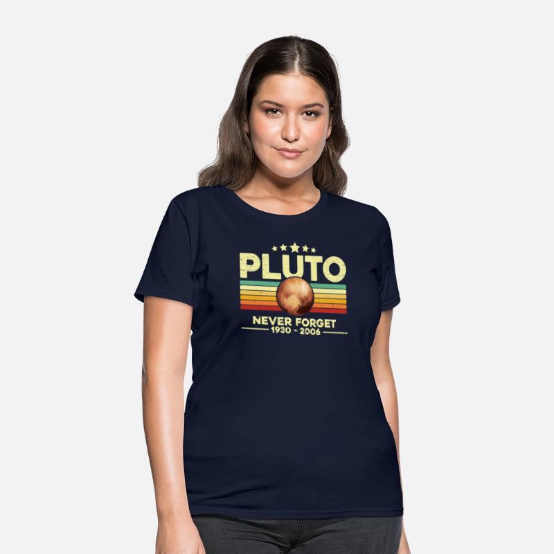 Pluto Never Forget Shirt. Retro Style Funny