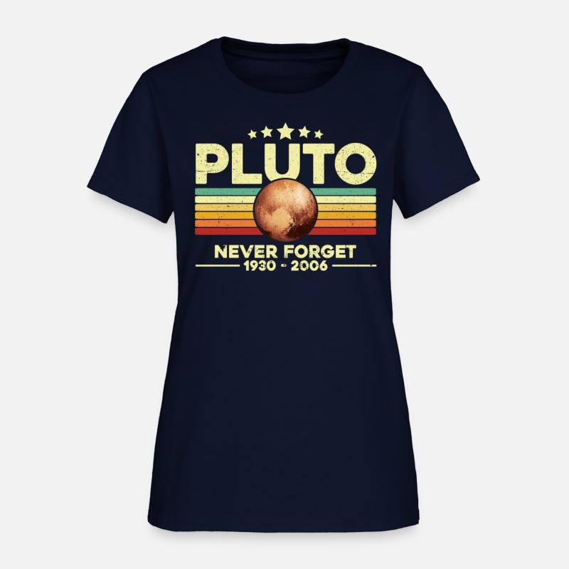 Pluto Never Forget Shirt. Retro Style Funny