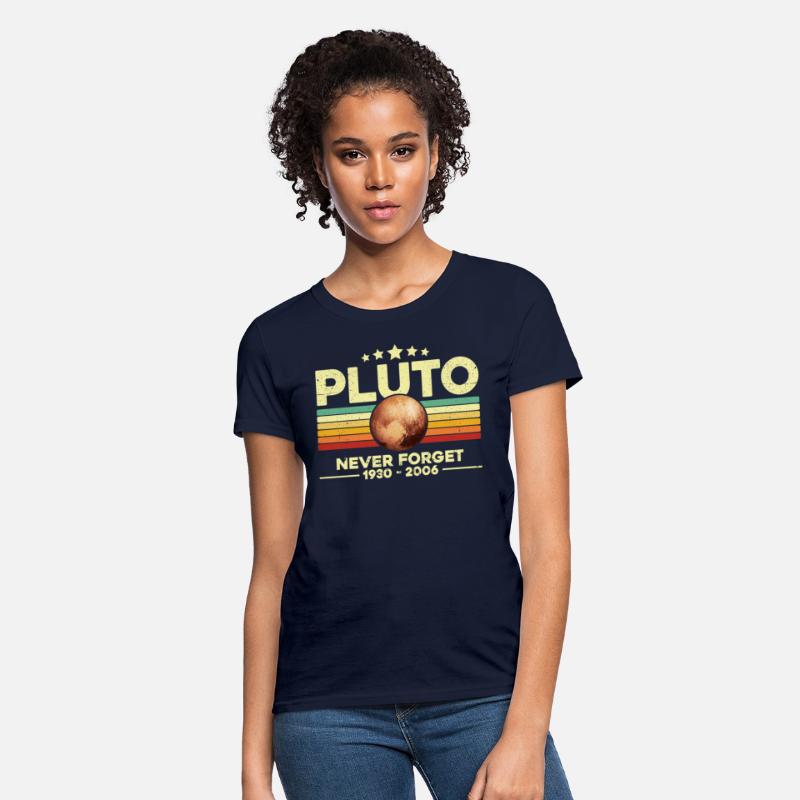 Pluto Never Forget Shirt. Retro Style Funny