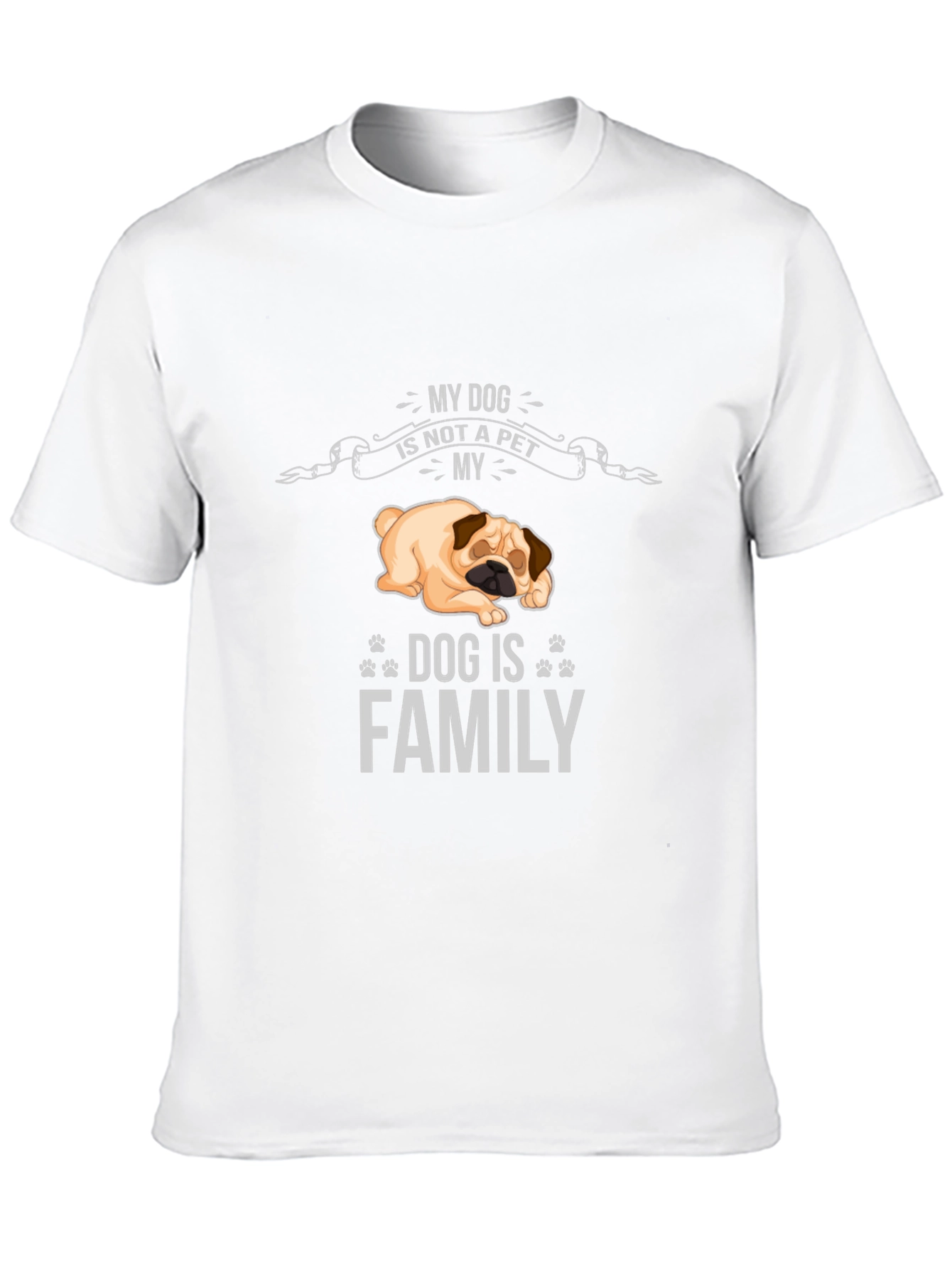My Dog Is Family T-Shirt - Unisex Black Tee