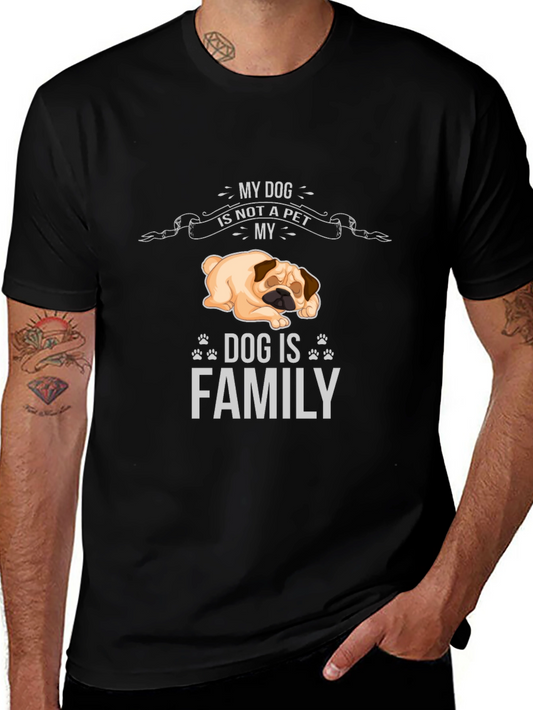 My Dog Is Family T-Shirt - Unisex Black Tee