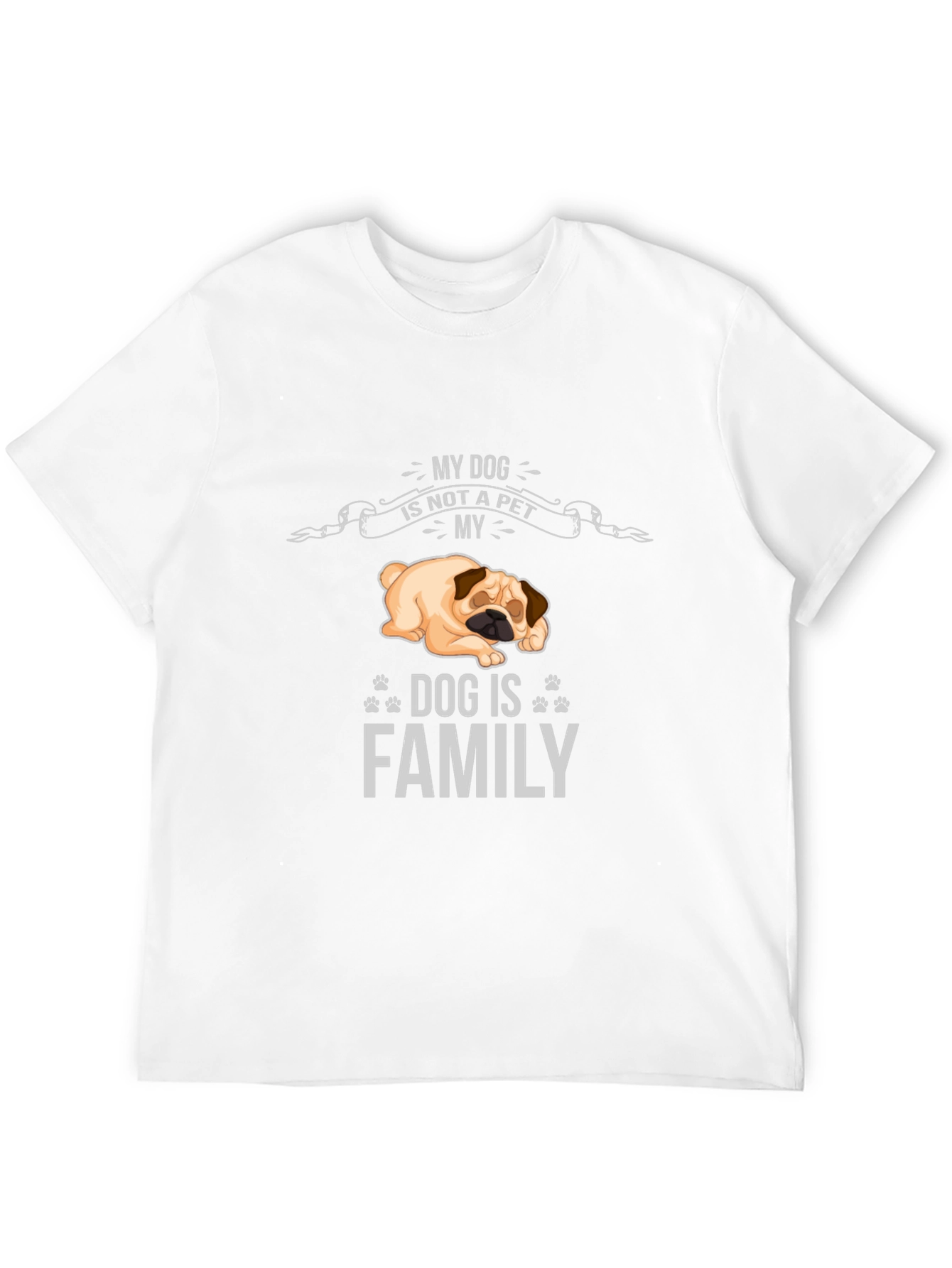 My Dog Is Family T-Shirt - Unisex Black Tee