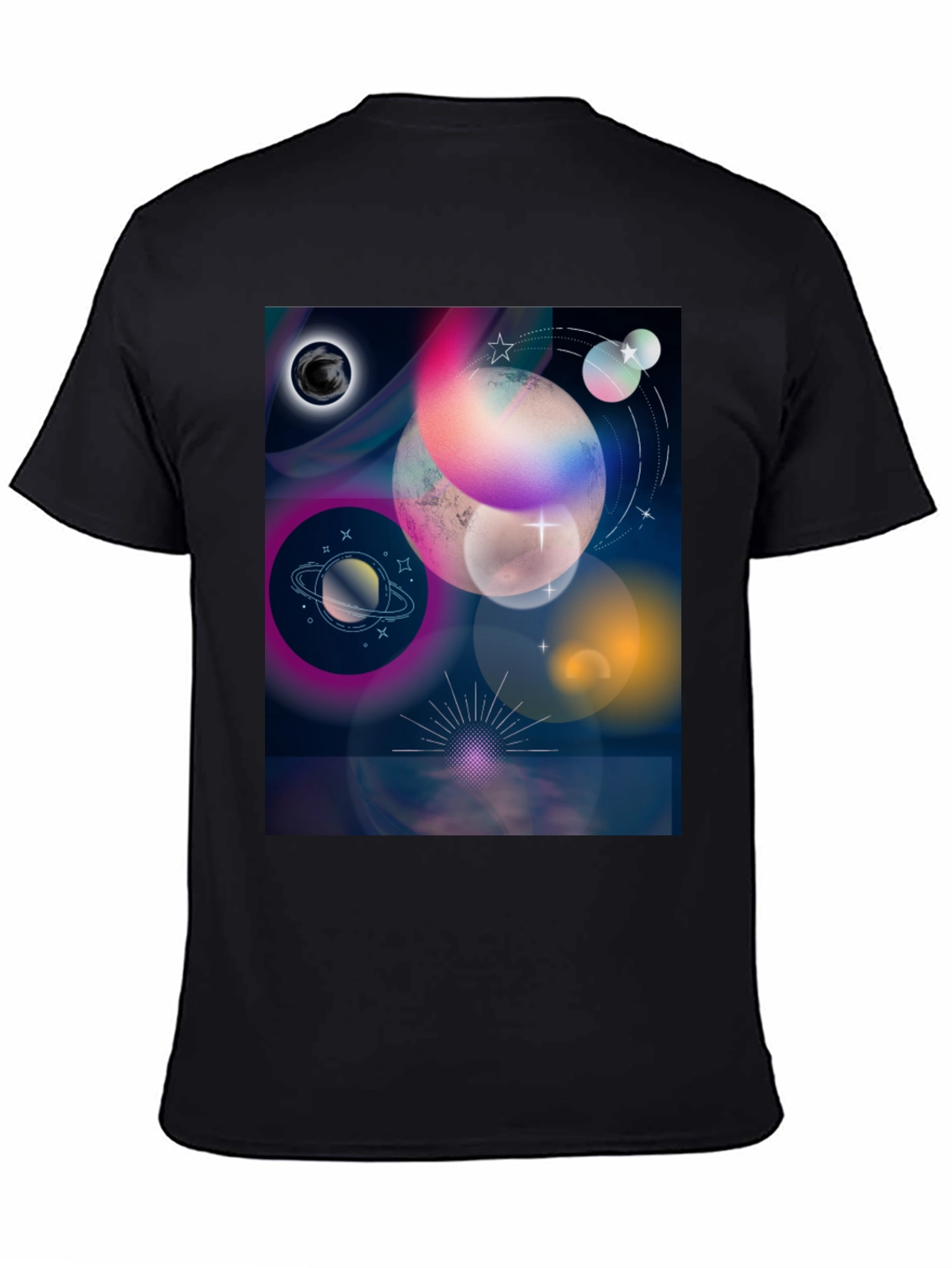 Cosmic Planets Graphic Tee - Galaxy Dream Shirt