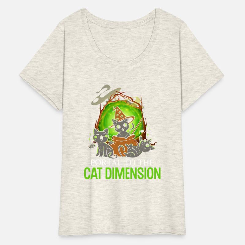 Portal To The Cat Dimension Kitten Witch Hat Cute