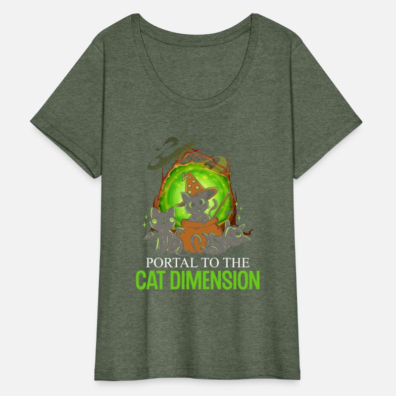 Portal To The Cat Dimension Kitten Witch Hat Cute