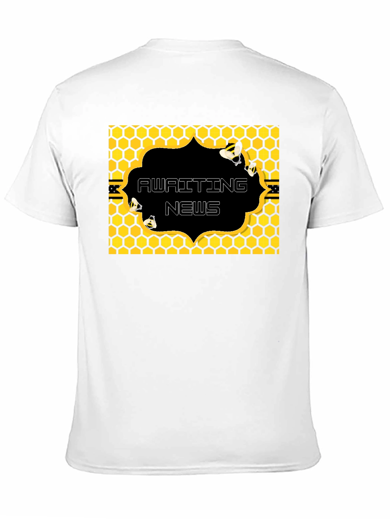 Awaiting News Bee Honeycomb T-Shirt