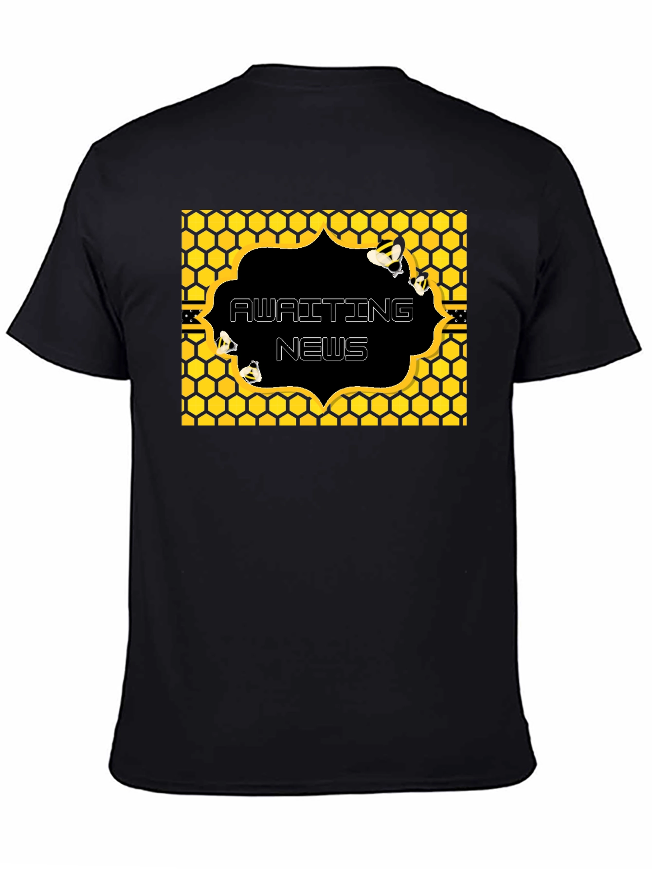 Awaiting News Bee Honeycomb T-Shirt