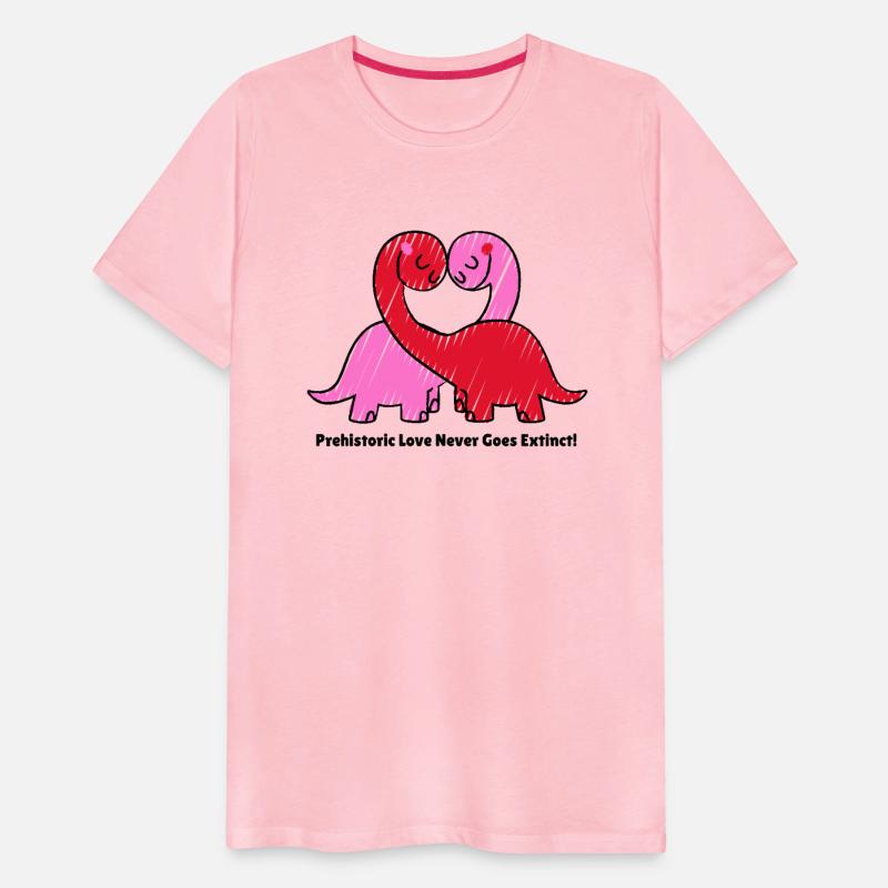 Prehistoric Love Never Goes Extinct! V Day T Shirt