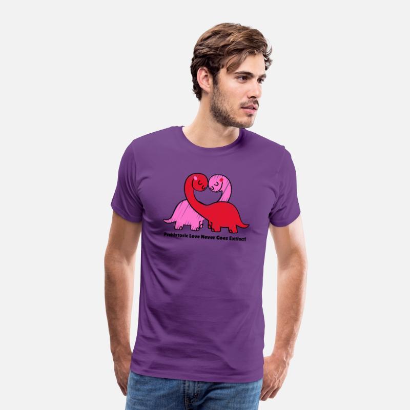 Prehistoric Love Never Goes Extinct! V Day T Shirt