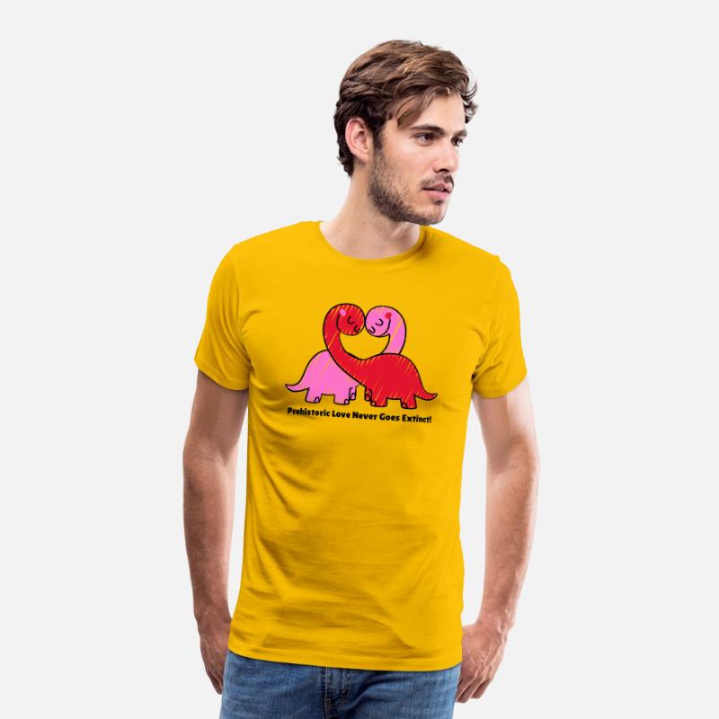 Prehistoric Love Never Goes Extinct! V Day T Shirt