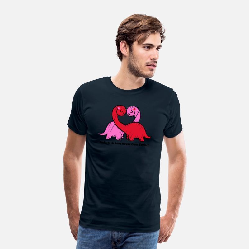 Prehistoric Love Never Goes Extinct! V Day T Shirt