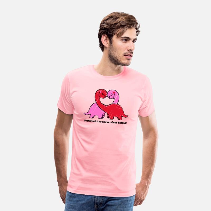 Prehistoric Love Never Goes Extinct! V Day T Shirt