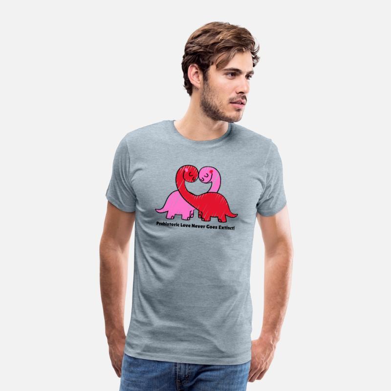 Prehistoric Love Never Goes Extinct! V Day T Shirt