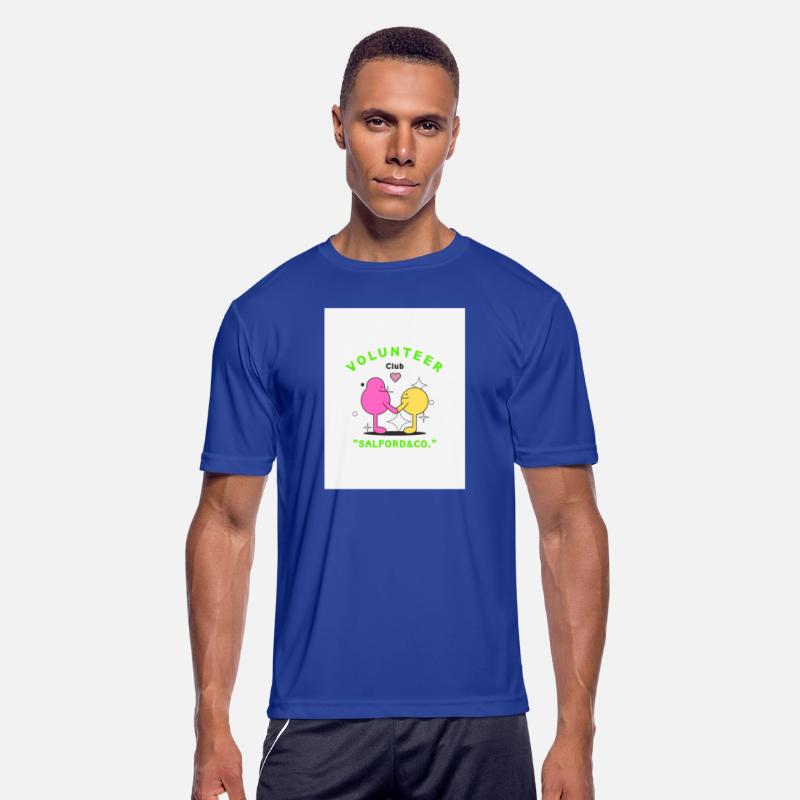 Purple Green Simple Volunteer T shirts