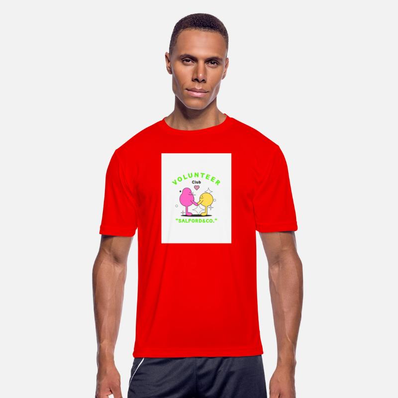 Purple Green Simple Volunteer T shirts