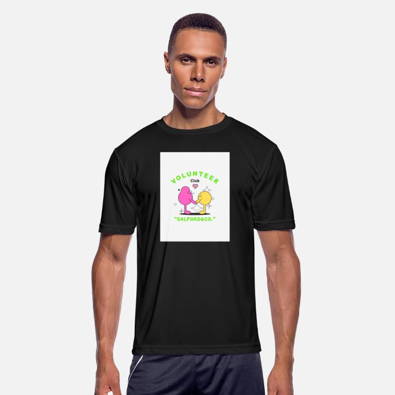 Purple Green Simple Volunteer T shirts